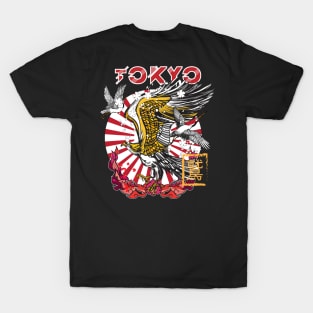 Eagle Japanese style. T-Shirt